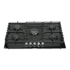 Built-in gas hob 900mm tempered glass 5 burners EMALL #EGH-G5095