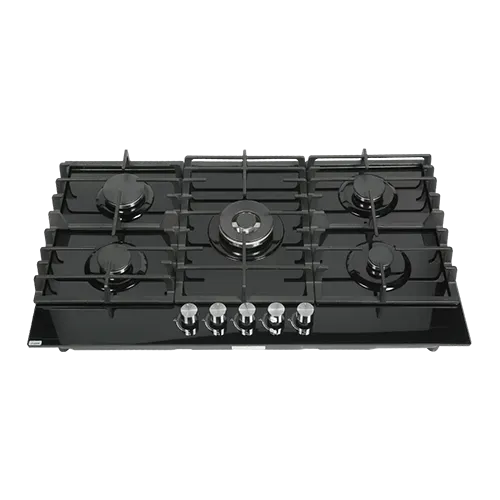 Built-in gas hob 900mm tempered glass 5 burners EMALL #EGH-G5095