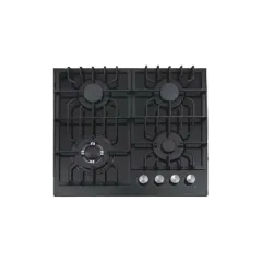 Built-in gas hob 600mm tempered glass 4 burners EMALL #EGH-G4027