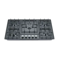 Built-in gas hob 860mm stainless steel 5 burners EMALL #EGH-S5139B