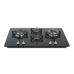 Built-in gas hob 900mm tempered glass 4 burners EMALL #EGH-G4038B