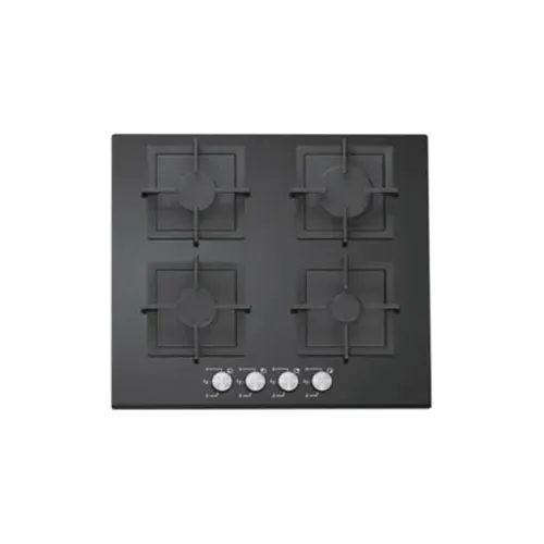 Built-in gas hob 600mm tempered glass 4 burners EMALL #EGH-G4014