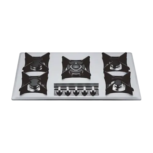 Built-in gas hob 860mm stainless steel 5 burners EMALL #EGH-S5076