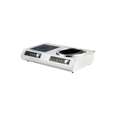 Commercial induction hob 5+5kW 2 heaters EMALL #ECIC-IC2002