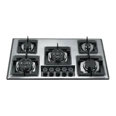 Built-in gas hob 900mm stainless steel 5 burners EMALL #EGH-S5104