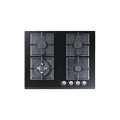 Built-in gas hob 600mm tempered glass 4 burners EMALL #EGH-G4015