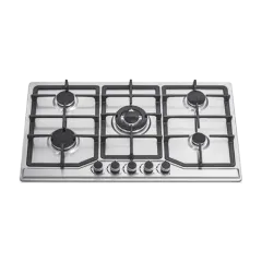 Built-in gas hob 860mm stainless steel 5 burners EMALL #EGH-S5135