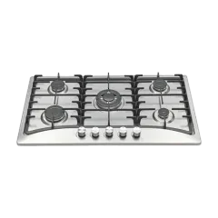 Built-in gas hob 860mm stainless steel 5 burners EMALL #EGH-S5007