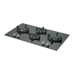 Built-in gas hob 900mm tempered glass 4 burners EMALL #EGH-G4038