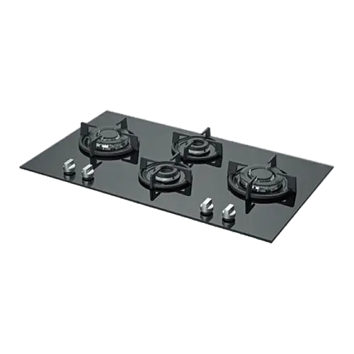 Built-in gas hob 900mm tempered glass 4 burners EMALL #EGH-G4038