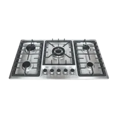 Built-in gas hob 860mm stainless steel 5 burners EMALL #EGH-S5014