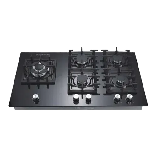 Built-in gas hob 900mm tempered glass 5 burners EMALL #EGH-G5059