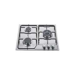 Built-in gas hob 590mm stainless steel 3 burners EMALL #EGH-S3004