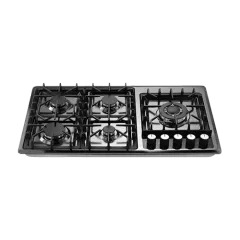 Built-in gas hob 860mm stainless steel 5 burners EMALL #EGH-S5026B