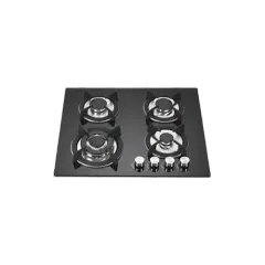 Built-in gas hob 600mm tempered glass 4 burners EMALL #EGH-G4002S