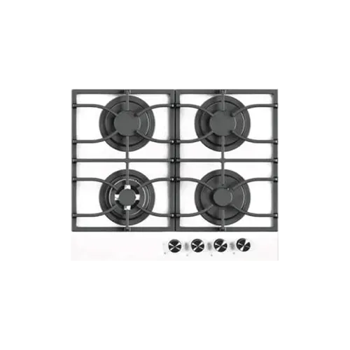 Built-in gas hob 600mm tempered glass 4 burners EMALL #EGH-G4022W