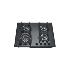 Built-in gas hob 600mm tempered glass 4 burners EMALL #EGH-G4002C