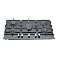 Built-in gas hob 900mm tempered glass 5 burners EMALL #EGH-G5068
