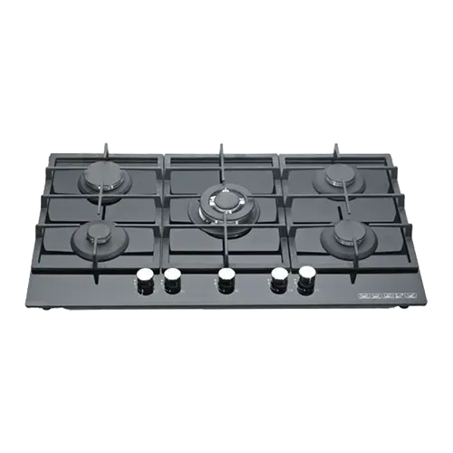 Built-in gas hob 900mm tempered glass 5 burners EMALL #EGH-G5068