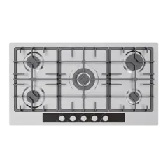 Built-in gas hob 900mm stainless steel 5 burners EMALL #EGH-S5115G