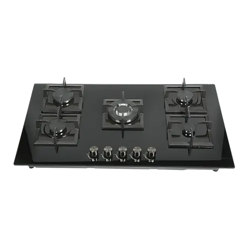 Built-in gas hob 900mm tempered glass 5 burners EMALL #EGH-G5019