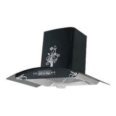 Curved glass range hood 90/80/70/60cm series EMALL #ERH-HZ9002BF