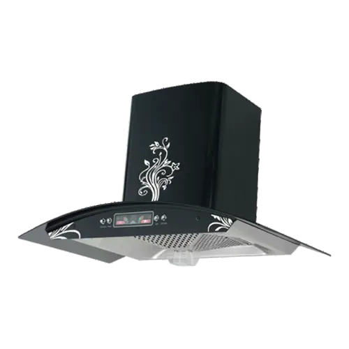 Curved glass range hood 90/80/70/60cm series EMALL #ERH-HZ9002BF