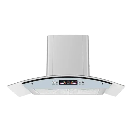Curved glass range hood 90/80/70/60cm series EMALL #ERH-HP9003W