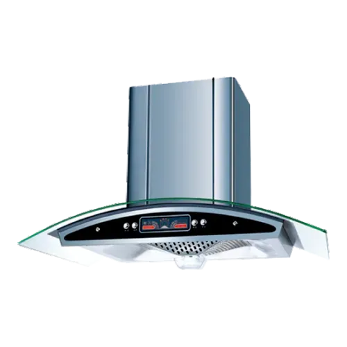 Curved glass range hood 90/80/70/60cm series EMALL #ERH-HZ9002