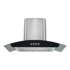 Curved glass range hood 90/80/70/60cm series EMALL #ERH-HP9033