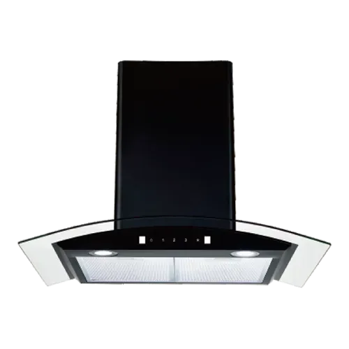 Curved glass range hood 90/80/70/60cm series EMALL #ERH-HA6012