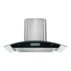 Curved glass range hood 90/80/70/60cm series EMALL #ERH-HP9001S