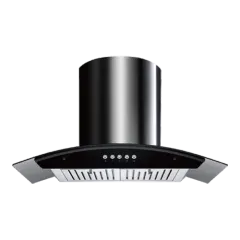 Curved glass range hood 90/80/70/60cm series EMALL #ERH-HP9002B