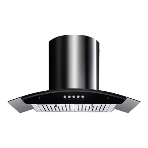 Curved glass range hood 90/80/70/60cm series EMALL #ERH-HP9002B