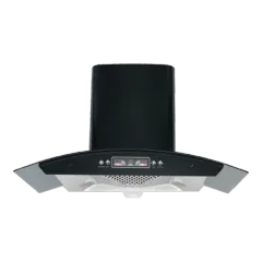 Curved glass range hood 90/80/70/60cm series EMALL #ERH-HZ9002B