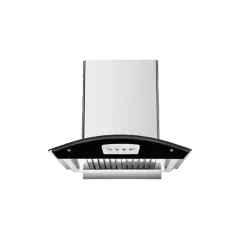 Curved glass range hood 90/80/70/60cm series EMALL #ERH-HB6002