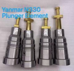 Marine engine injection nozzle and plunger element