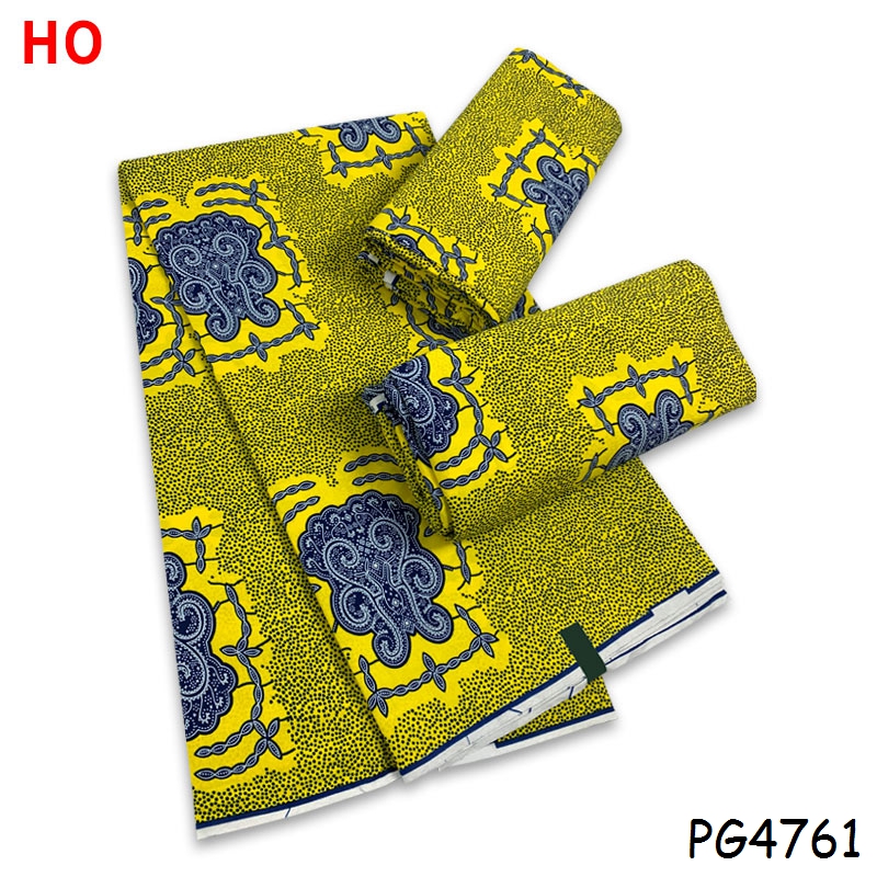 Newest African Fabric Original Hollandais Material Super Wax For Sewing Fashion Dress 6 Yards