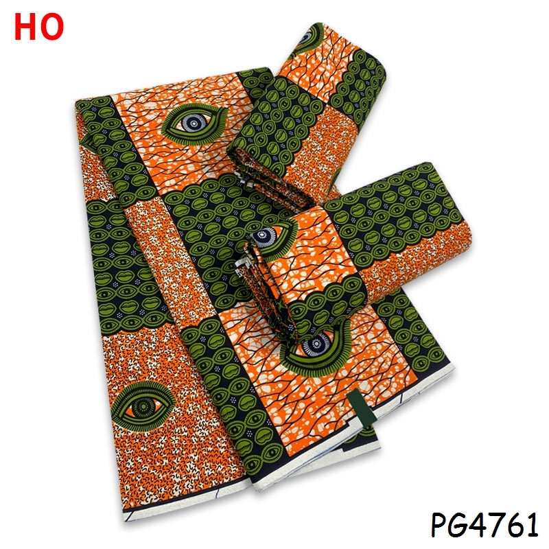 Newest African Fabric Original Hollandais Material Super Wax For Sewing Fashion Dress 6 Yards