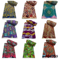 African 6 yards Real Wax Material Printed Ankara Netherlands Fashion Design Ghana Wax Fabric For Wedding