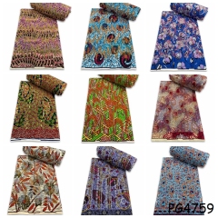 African 6 yards Real Wax Material Printed Ankara Netherlands Fashion Design Ghana Wax Fabric For Wedding