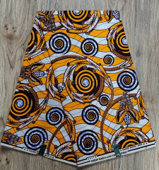 African 6 yards Real Wax Material Printed Ankara Netherlands Fashion Design Ghana Wax Fabric For Wedding