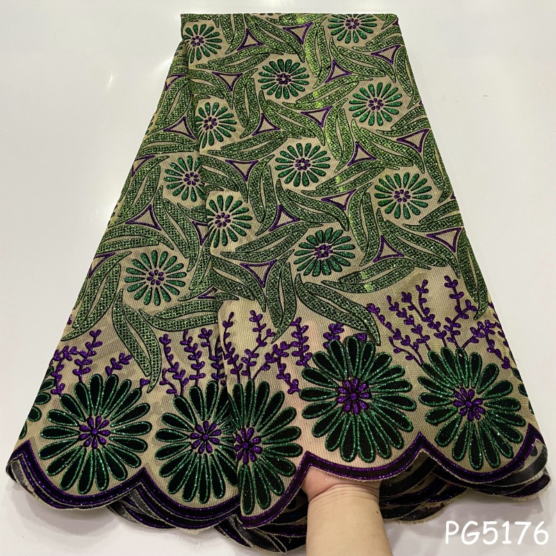 High Quality Printed Lace Fabric African Clothing Embroidery Lace Material For Wedding Dress
