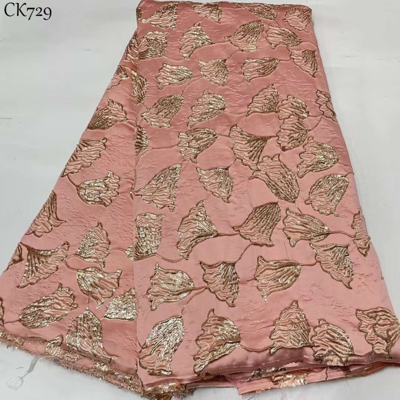 Brocade Lace Fabric Jacquard Applique Chantilly Lace Fabric 5 Yards For Wedding Dress