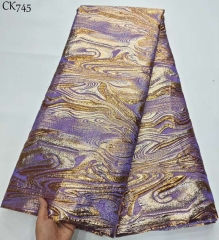 Women African Brocade Lace Fabrics Hot Selling Nigerian Jacquard Lace Fabrics