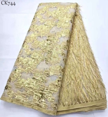 African Brocade Fabric Latest Nigerian French Jacquard Lace Dubai Style Lace Fabric for Wedding Party