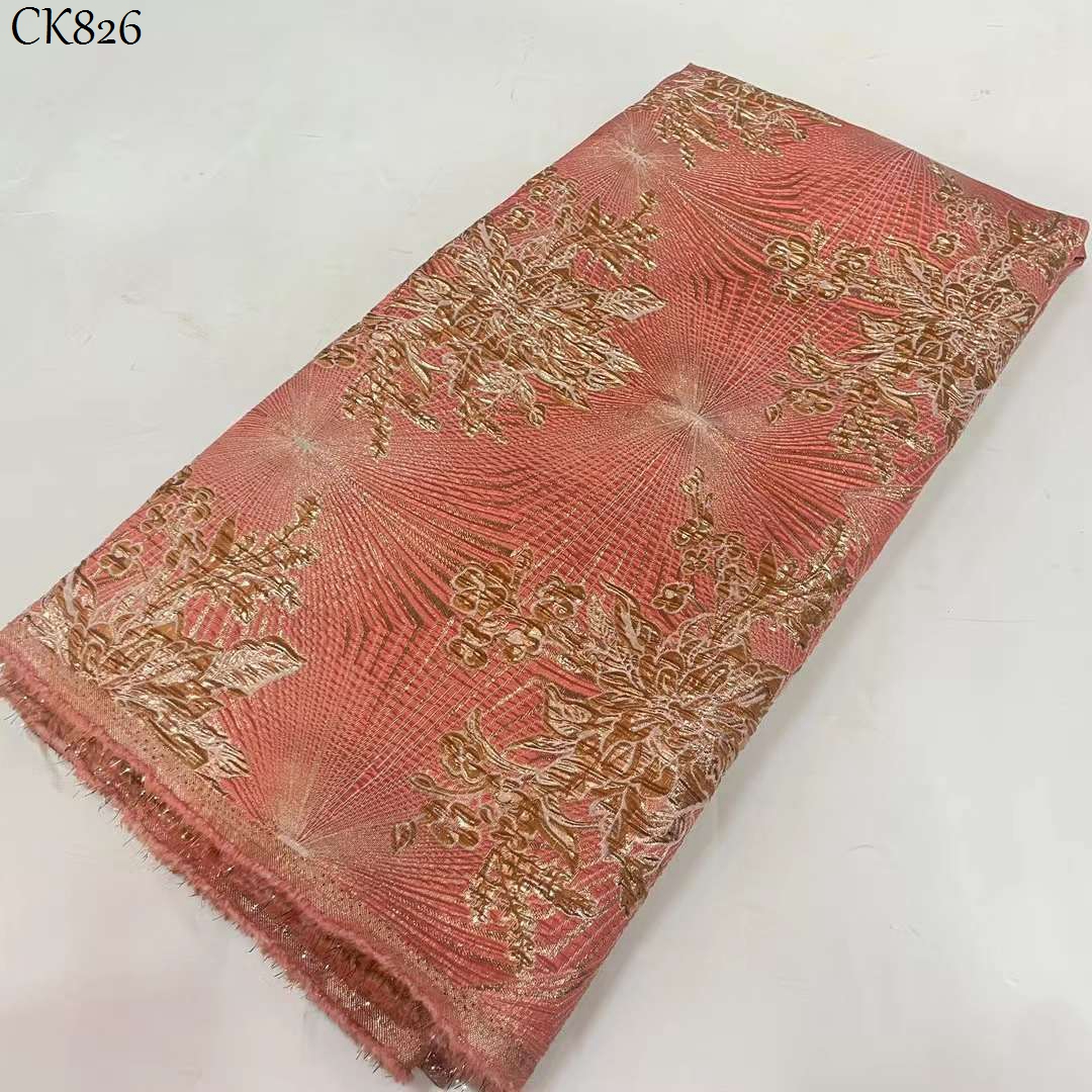 New Brocade Lace Fabric Latest African Jacquard Lace Fabrics For Nigerian Women