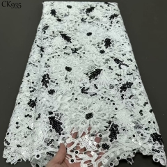 Latest Cord Lace African French Net Lace Bridal Pinted Lace Wedding Gown Material For Party Dress
