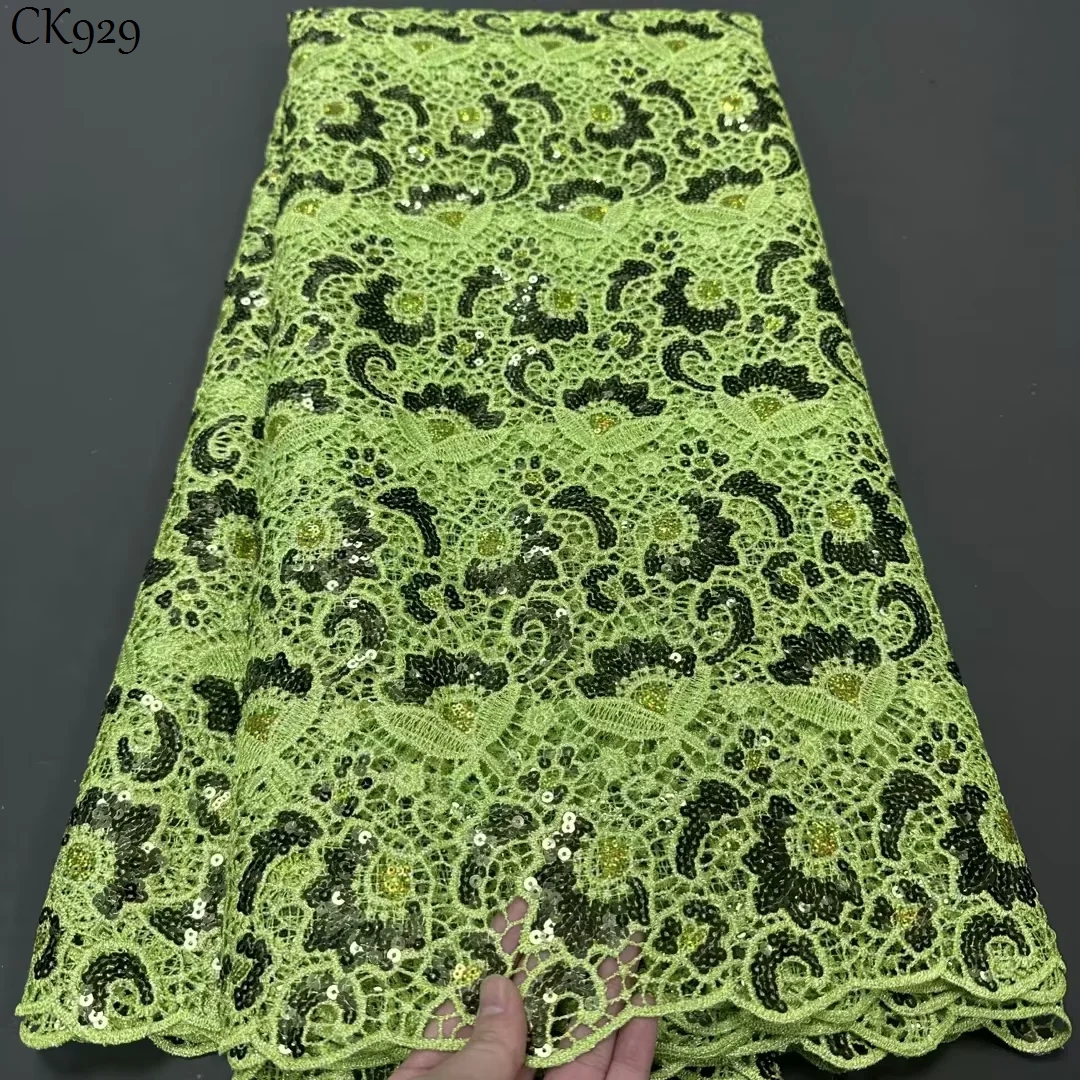 African Fashion Nigerian Cord Lace Bridal Matreial French Mesh Lace With Sequins Nigerian Wedding Asoebi Lace Material