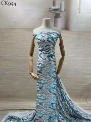 Latest Nigerian Lace Dresses Wedding Trim Material Fabrics Sequins Net Lace For simple wedding dresses
